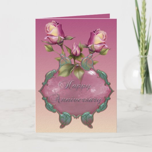 Jubileum Rozen... Kaart (Voorkant)