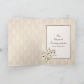 Jubileum Rozen op Damask Kaart (Binnen)