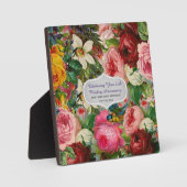 Jubileum ROZEN voor koperen bruiloft - Herdenkings Fotoplaat (Voorkant)