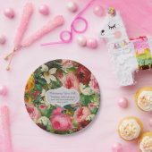 Jubileum ROZEN voor koperen bruiloft - Herdenkings Papieren Bordje (Feest)