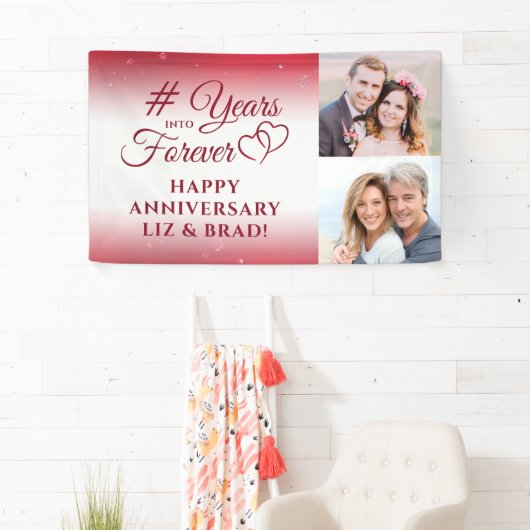 Jubileum Ruby HEEFT JAREN IN HET BUITENLAND Spandoek (Insitu)