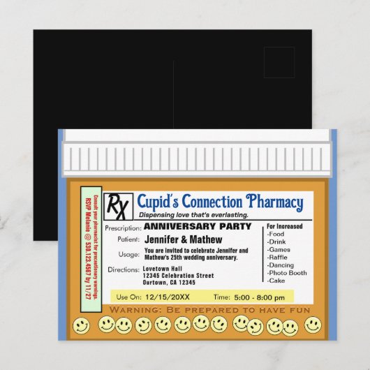 Jubileum RX voor plezier Briefkaart (Voorkant / Achterkant)