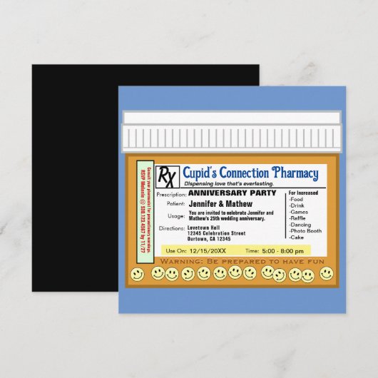 Jubileum RX voor plezier Kaart (Voorkant / Achterkant)