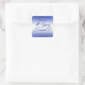 Jubileum Sapphire YEARS IN FOREVER Vierkante Sticker (Tas)