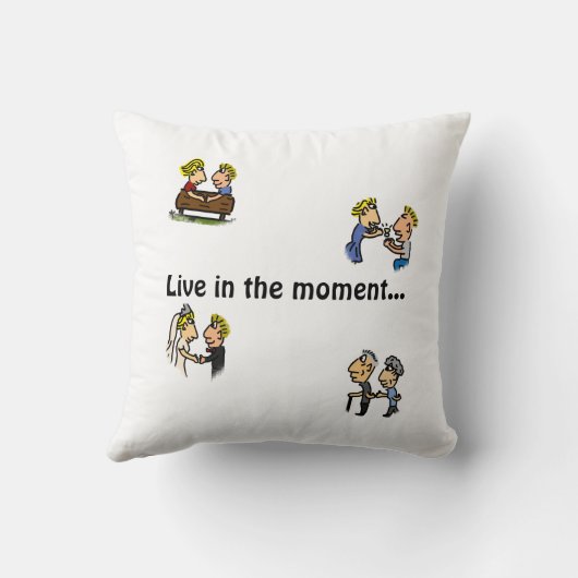 Jubileum Schattig Stel 🎉 Samen Ouder Worden Carto Kussen (Achterkant)