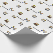 Jubileum Schattige paar 🎉 Samen ouder worden Cart Cadeaupapier (Hoek)