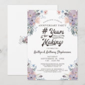 Jubileum Sering Bloemenschat JAREN IN DE MAKING Kaart (Voorkant / Achterkant)