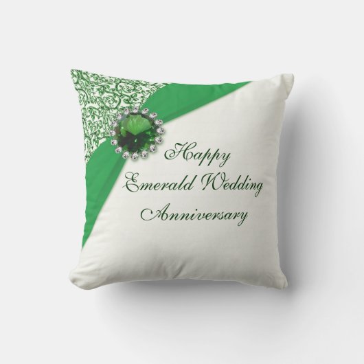 Jubileum Sierkussen Emerald Wedding  (Voorkant)