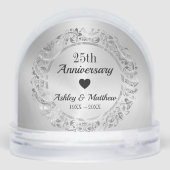 Jubileum Silver Lijst Sneeuwbol (Achterkant)