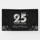 Jubileum Silver Numbers Spandoek (Horizontaal)