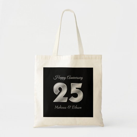 Jubileum Silver Numbers Tote Bag (Voorkant)