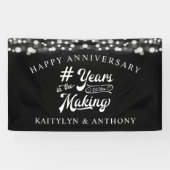 Jubileum String Lights JAREN IN DE MAKING Blac Spandoek (Horizontaal)