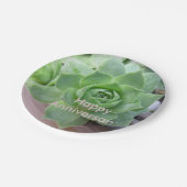 Jubileum Succulent PapierBord Papieren Bordje (Gekanteld)