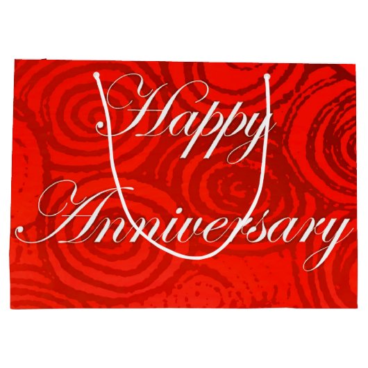 Jubileum Swirls Red Groot Cadeauzakje