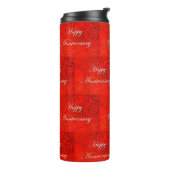 Jubileum Swirls Red Thermosbeker (Gedraaid links)