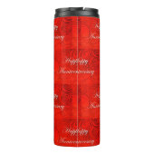 Jubileum Swirls Red Thermosbeker (Achterkant)
