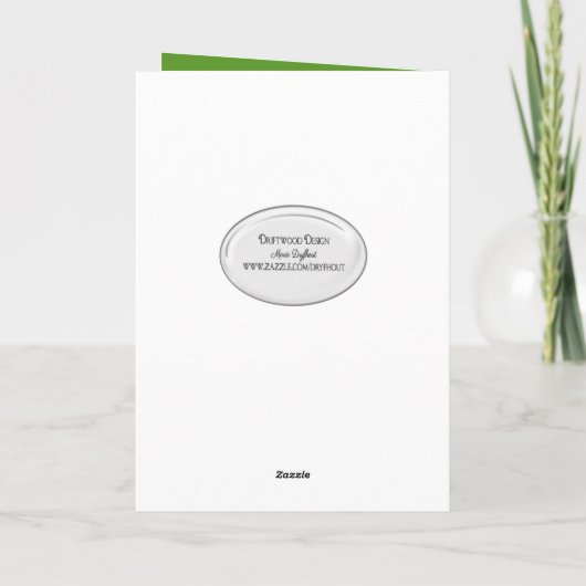 Jubileum tabletten in gras kaart (Achterkant)