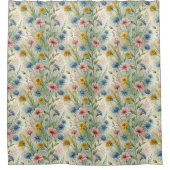 Jubileum Thuis Geschenk Pastel Wilde Bloem Gordijn (Voorkant)