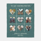 Jubileum Tic Tac Samen Foto sjabloon Fleece Deken (Voorkant)