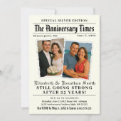 Jubileum Times Newspaper Jubileum Kaart (Voorkant)