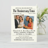 Jubileum Times Newspaper Jubileum Kaart (Staand voorkant)