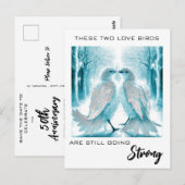 *~* Jubileum Tortelduifjes AP54 Art Winter Briefkaart (Voorkant / Achterkant)