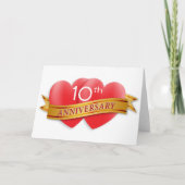 Jubileum twee harten kaart (Voorkant)