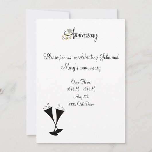 Jubileum Uitnodiging (Voorkant)