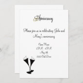 Jubileum Uitnodiging (Voorkant / Achterkant)