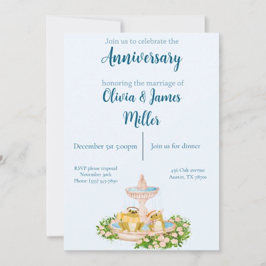 Jubileum uitnodiging (Voorkant)