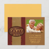 Jubileum uitnodiging briefkaart (Voorkant / Achterkant)