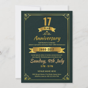 Jubileum Uitnodiging Flyer Sjabloon
