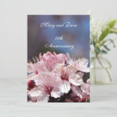 jubileum uitnodiging kersenbloesem boom (Staand voorkant)