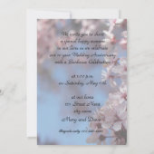 jubileum uitnodiging kersenbloesem boom (Achterkant)