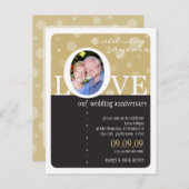 JUBILEUM UITNODIGING:: LOVEbubbles 1 Uitnodiging Briefkaart (Voorkant / Achterkant)