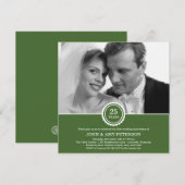 Jubileum Uitnodiging Wonderful Years (Groen) (Voorkant / Achterkant)