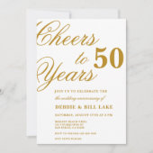 Jubileum Uitnodigingen Proost 50 jaar Uitnodigen (Voorkant)