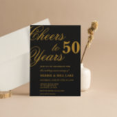 Jubileum Uitnodigingen Proost 50 jaar Uitnodigen