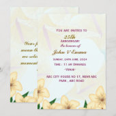 Jubileum-uitnodigingen voor bruiloft kaart (Voorkant / Achterkant)