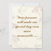 Jubileum-uitnodigingen voor bruiloft kaart (Achterkant)