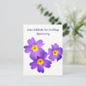 Jubileum-uitnodigingen voor bruiloft kaart (Staand voorkant)