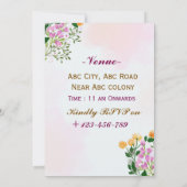 Jubileum-uitnodigingen voor bruiloft kaart (Achterkant)