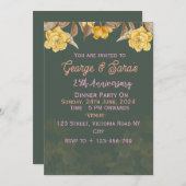 Jubileum-uitnodigingen voor bruiloft kaart (Voorkant / Achterkant)