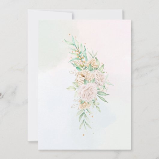 Jubileum-uitnodigingen voor bruiloft kaart (Achterkant)