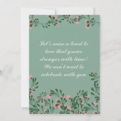 Jubileum-uitnodigingen voor bruiloft kaart (Achterkant)