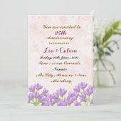 Jubileum-uitnodigingen voor bruiloft kaart (Staand voorkant)