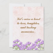 Jubileum-uitnodigingen voor bruiloft kaart (Achterkant)