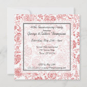 Jubileum-uitvindingen van het rode fluitenpatroon kaart (Voorkant)