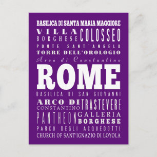 Jubileum Unique Rome, Italië Cadeau Briefkaart