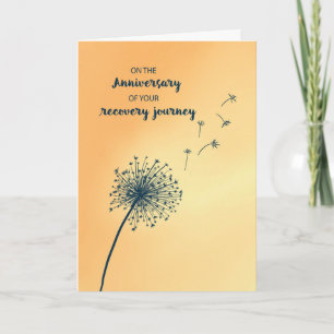 Jubileum van 12 Stap herstel Paardenbloem Kaart